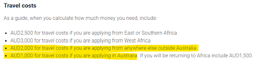 Travel costs