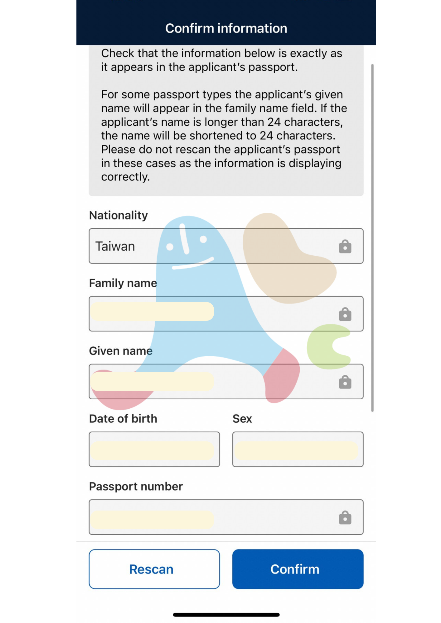 澳洲旅遊簽證AustraliaETA app-讀取個人資料