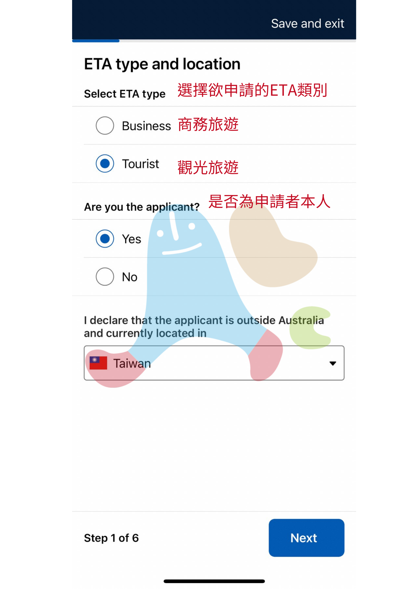 澳洲旅遊簽證AustraliaETA app-確認澳洲旅遊簽證ETA申請種類